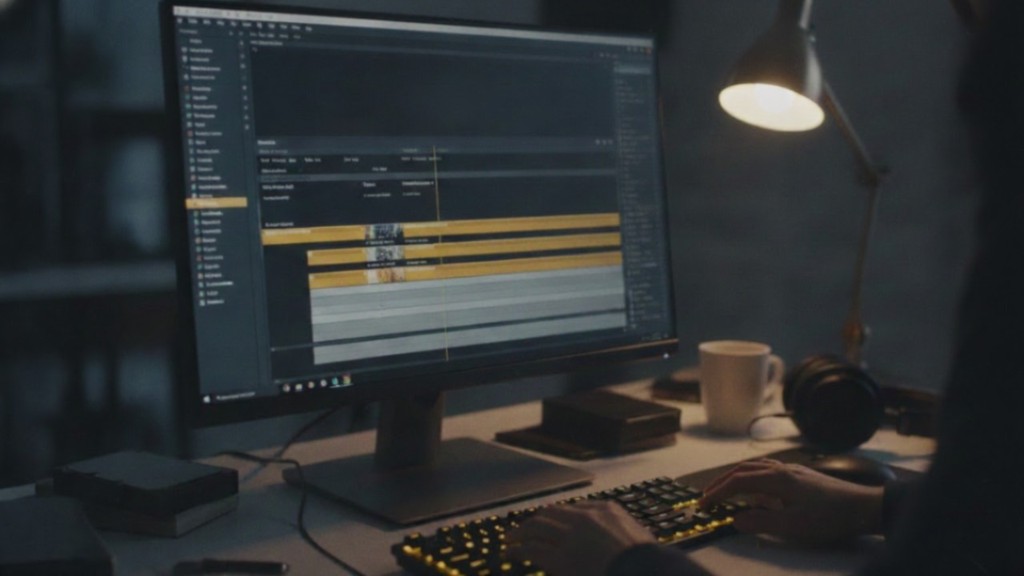 Video editor workspace with timeline and B-roll clips highlighted
